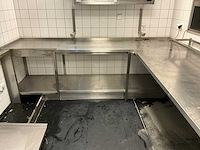 Rvs werktafel met werkblad - afbeelding 2 van  4