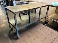 Rvs werktafel (mobiel) - afbeelding 1 van  2