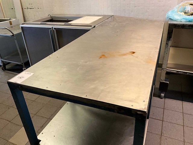 Rvs werktafel (mobiel) - afbeelding 2 van  2