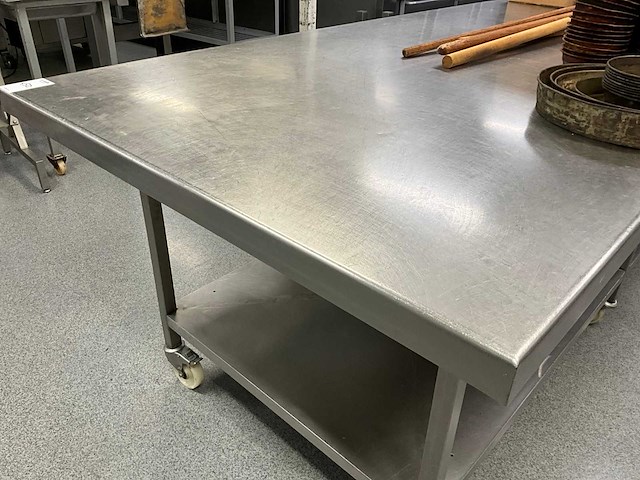 Rvs werktafel (mobiel) - afbeelding 3 van  3