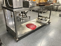 Rvs werktafel (mobiel) - afbeelding 1 van  2