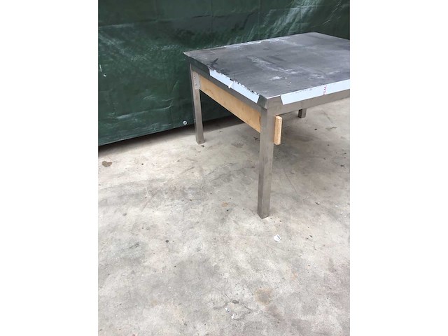 Rvs werktafel/ onderstel - afbeelding 3 van  3