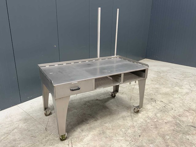 Rvs werktafel verrijdbaar - afbeelding 1 van  3