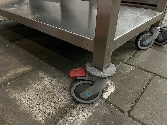 Rvs werktafel verrijdbaar - afbeelding 5 van  5