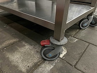 Rvs werktafel verrijdbaar - afbeelding 5 van  5