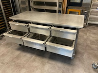 Rvs werktafel verrijdbaar - afbeelding 2 van  2