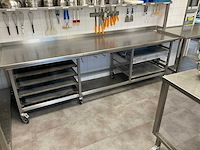 Rvs werktafel verrijdbaar - afbeelding 2 van  3