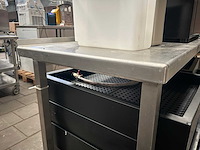 Rvs werktafel verrijdbaar - afbeelding 3 van  3