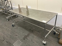 Rvs werktafel verrijdbaar - afbeelding 2 van  3