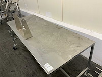 Rvs werktafel verrijdbaar - afbeelding 3 van  3