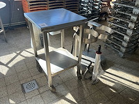 Rvs werktafel + vuilniszakhouder - afbeelding 2 van  5