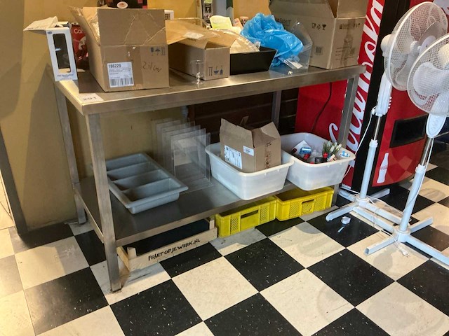 Rvs werktafel - afbeelding 1 van  2