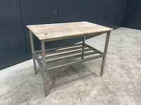 Rvs werktafel - afbeelding 1 van  3