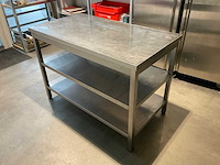 Rvs werktafel - afbeelding 1 van  1