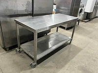 Rvs werktafel