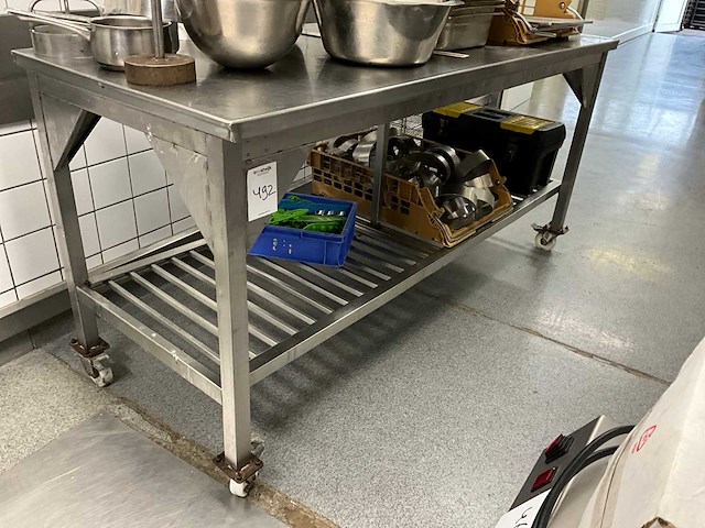 Rvs werktafel - afbeelding 1 van  2