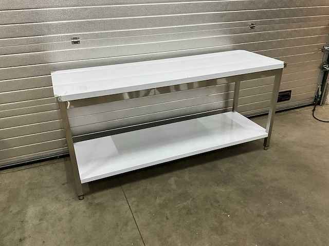 Rvs werktafels 180x60cm (4x) - afbeelding 1 van  5