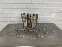 Rvs wijnkoeler met tafelklemmen (8x) - afbeelding 1 van  4