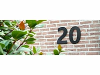 Rvs zwart huisnummer 8 - afbeelding 2 van  3