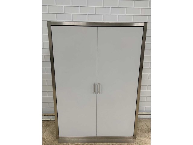 Rvs/trespa kast - afbeelding 3 van  6
