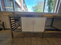 Rvs/trespa werktafel (reeds gedemonteerd) - afbeelding 5 van  5