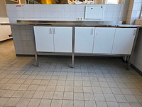 Rvs/trespa werktafel - afbeelding 1 van  8