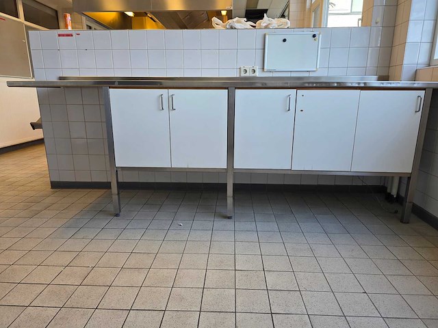 Rvs/trespa werktafel - afbeelding 2 van  8