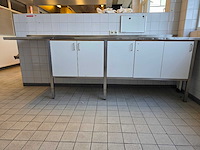 Rvs/trespa werktafel - afbeelding 2 van  8