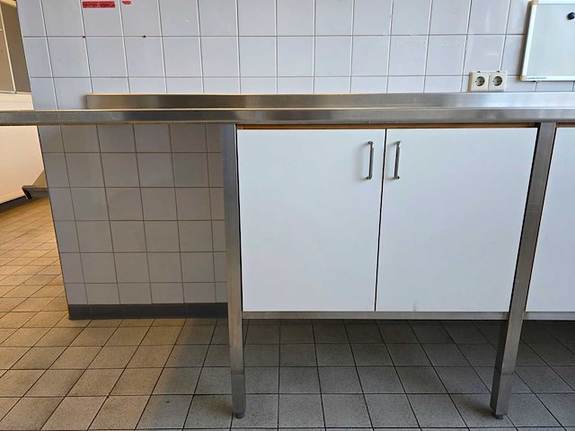 Rvs/trespa werktafel - afbeelding 4 van  8