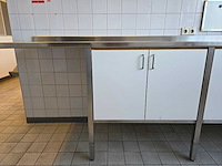 Rvs/trespa werktafel - afbeelding 4 van  8
