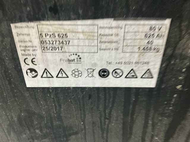 R&w 80 volt tractie accu - afbeelding 2 van  7