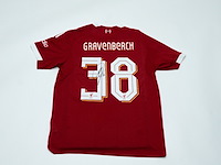 Ryan gravenberch shirt, adidas, rood, gesigneerd, l - afbeelding 1 van  2