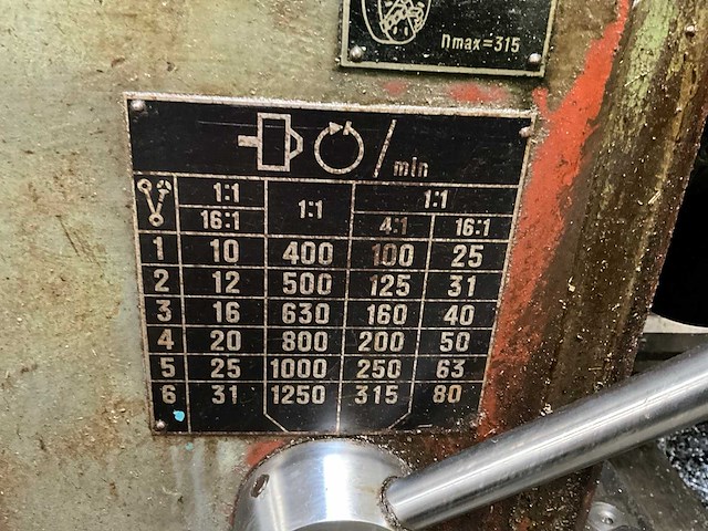 Ryazan machine tool works 1m63 horizontale draaibank - afbeelding 15 van  16