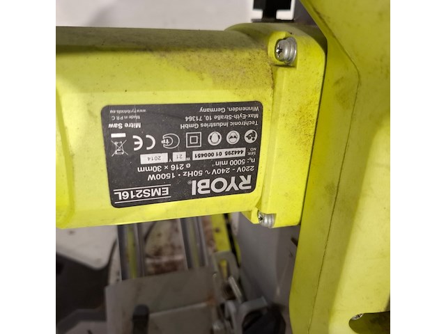 Ryobi laser afkortzaag, ems216l, 2014 - afbeelding 4 van  7