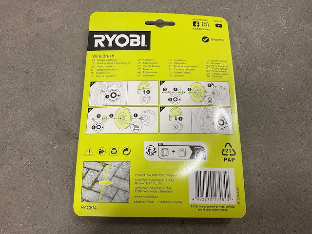 Ryobi rac814 115mm staalborstel (4x) - afbeelding 2 van  2