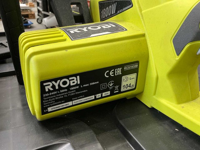 Ryobi rcs1835b kettingzaag - afbeelding 3 van  3