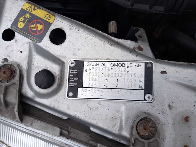 Saab - 9-3 coupé - 2.0turbo - personenauto - afbeelding 11 van  16