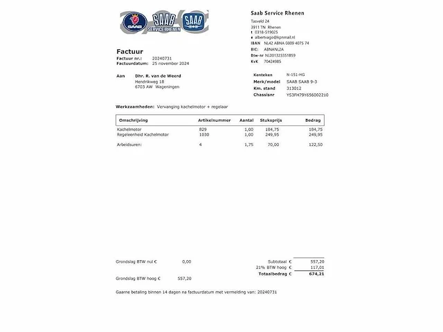Saab 9-3 cabrio 2.0 t vector | n-151-hg - afbeelding 6 van  40