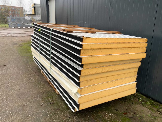 Sab-profiel - diverse wand sandwichpanelen (12x) 30,2 m2 - afbeelding 1 van  5