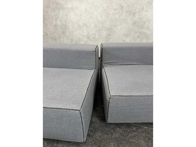 Saba italia - grijze 2-delige sofa - afbeelding 3 van  14