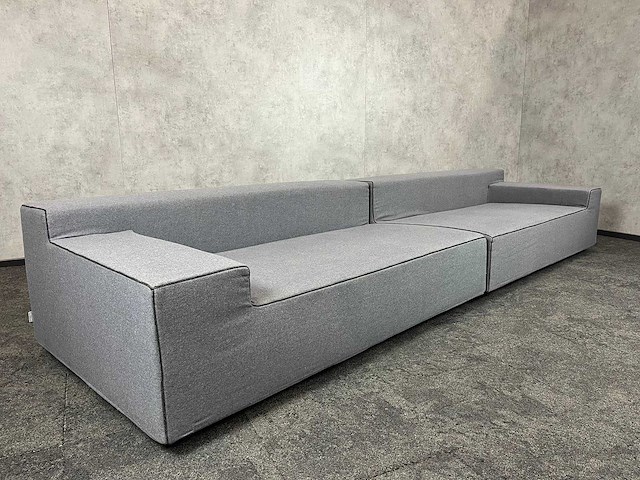 Saba italia - grijze 2-delige sofa - afbeelding 1 van  14