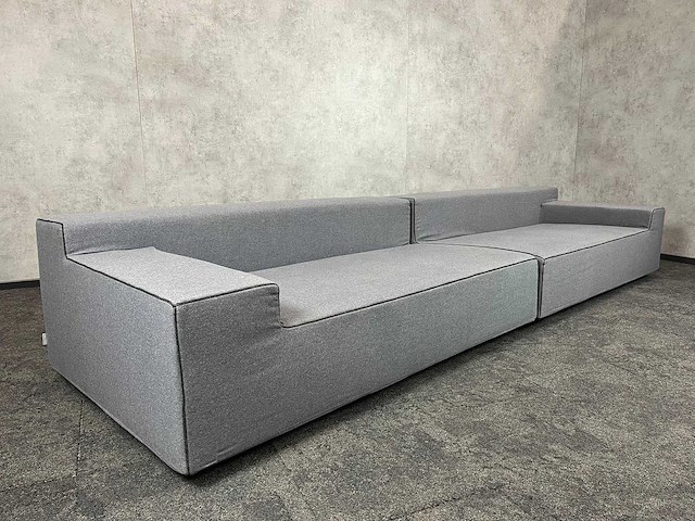 Saba italia - grijze 2-delige sofa - afbeelding 7 van  14