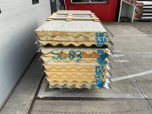 Sabprofiel - sl 83 - sandwichpanelen (15x) 36 m2 - afbeelding 2 van  5
