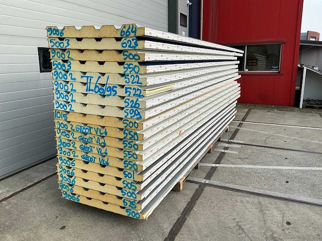 Sabprofiel - tl 60/95 - sandwichpanelen (18x) 97,3 m2 - afbeelding 1 van  6