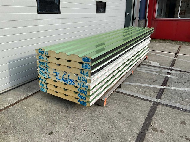 Sabprofiel - tl 60/95 - sandwichpanelen (8x) 34,2 m2 - afbeelding 1 van  6