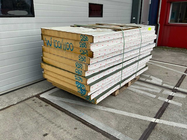 Sabprofiel - w 100/1100 - sandwichpanelen (11x) 27 m2 - afbeelding 1 van  6