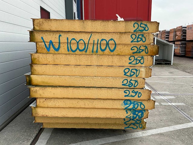 Sabprofiel - w 100/1100 - sandwichpanelen (11x) 27 m2 - afbeelding 6 van  6