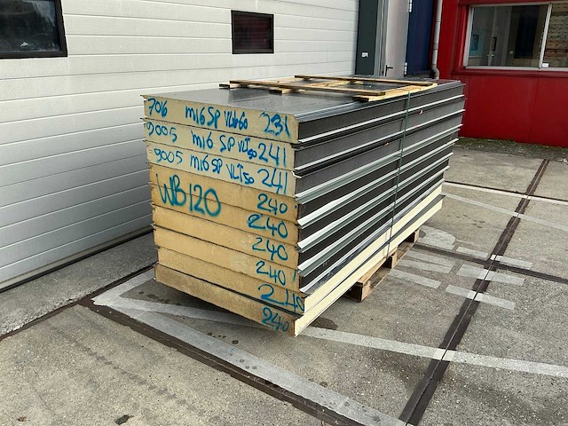 Sabprofiel - wb 120 - sandwichpanelen (9x) 20,7 m2 - afbeelding 1 van  5