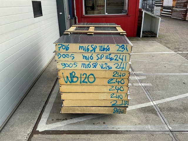 Sabprofiel - wb 120 - sandwichpanelen (9x) 20,7 m2 - afbeelding 4 van  5