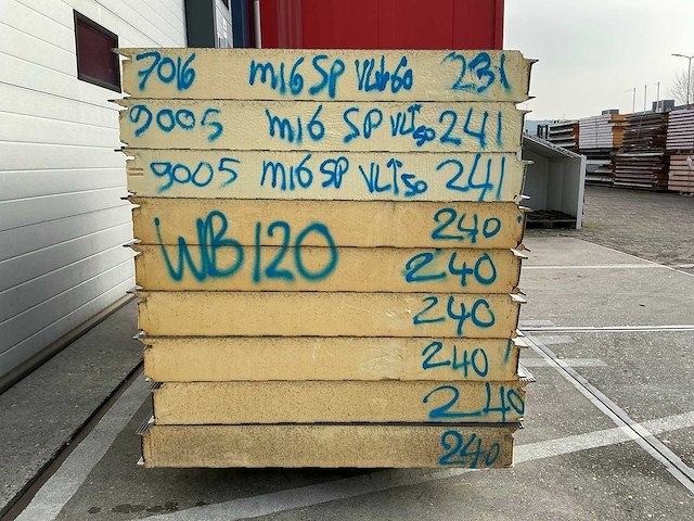 Sabprofiel - wb 120 - sandwichpanelen (9x) 20,7 m2 - afbeelding 5 van  5